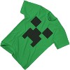 Boys Minecraft Video Game T-Shirt - Black and Green Creeper Face - Official Minecraft Shirt - 4 of 4