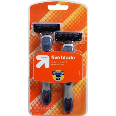 Men's Five Blade Disposable - 2ct - Up & Up™ : Target