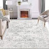 Acekool 6x9 Vintage Washable Rug – Soft Low-Pile Abstract Design, Non-Slip & Kid-Friendly for Living Room, Bedroom - 2 of 4