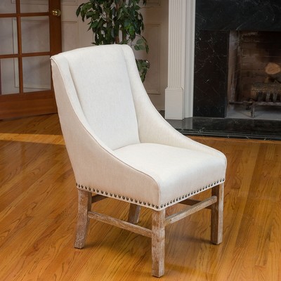 Dining Chair, Upholstered Dining Chair With Nailhead Trim, Sloped Armrests, Tapered Legs, Plush Accents, Kitchen Dining Chair For Restaurant Kitchen