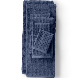 Lands' End Cotton Waffle Towel Set - 1 of 3