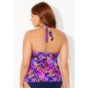 Swimsuits for All Women's Braid Trim Halter Tankini Top (Plus Sizes Available) - 3 of 4