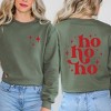 Simply Sage Market Women's Graphic Sweatshirt Whimsical Ho Ho Ho Front and Back - 2 of 4