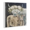 Stupell Industries Highland Cattle with Flower Garlands Wall Plaque Art, 12" x 12" - 2 of 4