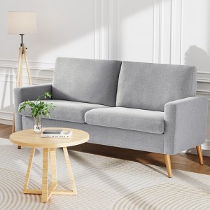 Vipbear 68" Loveseat Sofa,Modern Love Seat Couches for Living Room,Small Couch for Bedroom Office,Comfy Couch with Spring Cushion,Tool-Free Assembly - 1 of 4