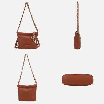 MKF Collection Loriana Quilted Shoulder Bag Stylish Vegan Leather with Spacious Design by Mia K- Black — фото 6