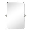 TEHOME Rounded Rectangular Pivoting Metal Framed Wall Mounted Bathroom Vanity Mirror - 4 of 4
