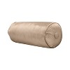 7"x18" Chelsea Luxe Velvet Neckroll with Piping and Button Oblong Throw Pillow - Edie@Home - 4 of 4