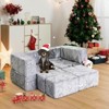 Dyonery 10-piece Creative modular game Assembly sofa cushion, convertible game foam sofa cushion, game room, bedroom furniture, with fluorescent£¬Grey - 4 of 4