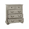 MOEPISY Farmhouse 5 Drawers Dresser for Bedroom, Rustic Chest of Drawers with Natural Texture, Antique White - 2 of 4