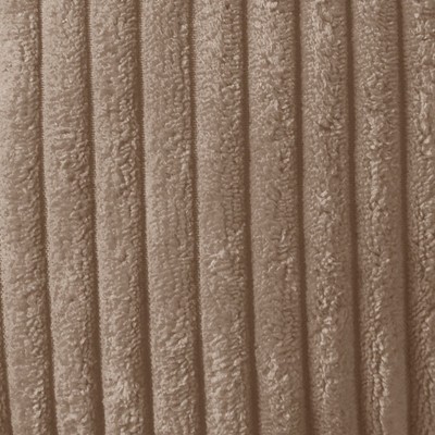 Taupe Velvet Ribbed Rocking Chair Cushion Set with Ties