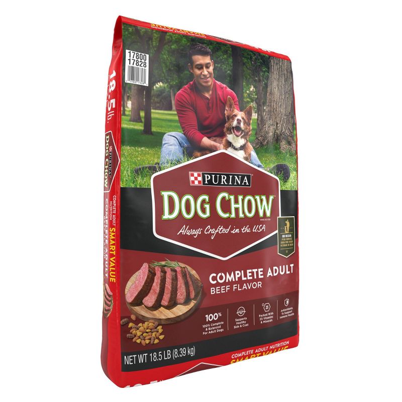 Purina Dog Chow with Real Beef Adult Complete & Balanced Dry Dog Food, 5 of 10