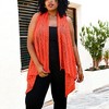 Anna-Kaci Women's Plus Size Boho Open Front Crochet Cover Up Sleeveless Shawl Cardigan Vest - 2 of 4