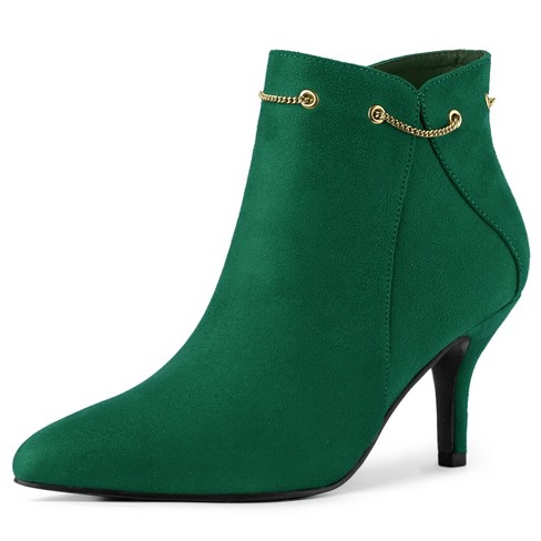 Emerald shop green booties