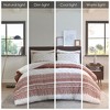 Sapphtopaz Comforter Set Quilt Set with Tufted Chevron Chenille Tufting Botanical Printing 3 Piece 1 Quilt, 2 Pillow Shams - 4 of 4
