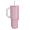 Zak Designs 40oz Stainless Steel Vacuum Insulated Tumbler with Silicone Straw - 2 of 4