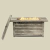 54" Propane Fire Pit Table, 50000 BTU Rectangular Steel Fire Pit with Imitation Wood Grain Finish for Outdoor Patio, Deck, Garden, Light Beige - 2 of 4