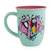 Silver Buffalo Nightmare Before Christmas Jack and Sally 16oz Wide Rim Ceramic Mug - 2 of 4