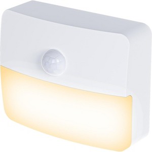 5in. 0.6W Motion Sensor Night Light 2-Pack with Slide Switch, ABS+PC, Single Color - 1 of 1