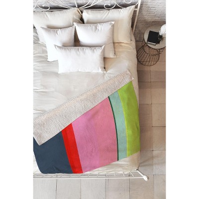 Garima Dhawan stripe study 35 80" x 60" Fleece Throw Blanket - Deny Designs