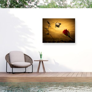 Trademark Fine Art - Wieteke de Kogel Opposites Attract Matted Framed Art - 1 of 4