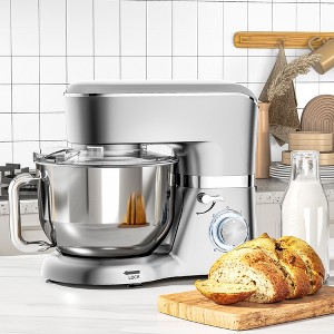 SUGIFT 7.5 QT Electric Kitchen Mixer with 6 Speeds & Pulse, Stainless Steel Bowl for Baking, Cooking & Dough Kneading - 1 of 4