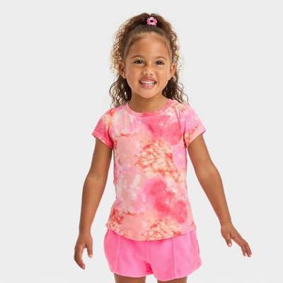 Toddler Girl Tie Dye Top & Shorts Set