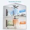 TALOYA 44 in. LED Indoor Black Ceiling Fan with Light and Remote, Reversible DC Motor, 5 Blades and 3 CCT Light Kit - 3 of 4