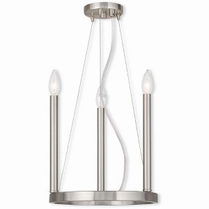 Livex Lighting Alpine 3 - Light Chandelier in  Brushed Nickel - 1 of 1