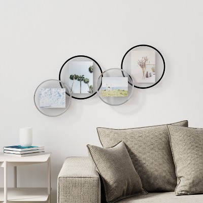 Black Iron 4x6 Floating Tabletop and Wall Picture Frame