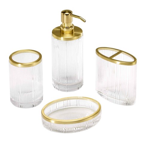 Nicole Miller Louise 4 Pc Bath Accessory Set : Target