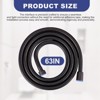 WOWOW 63 in. Stainless Steel Replacement Shower Hose in Chrome - 2 of 4