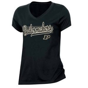 NCAA Purdue Boilermakers Women's V-Neck T-Shirt - 1 of 3