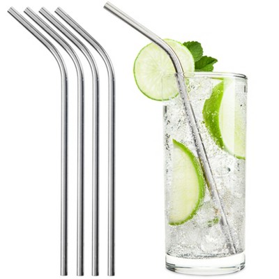 True Sippy Stainless Steel Cocktail Straws, Reusable Metal Straws ...