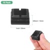 Unique Bargains Square Chair Leg Bar Stool Plastic Hole Plug Tubing End Caps Black - 3 of 4