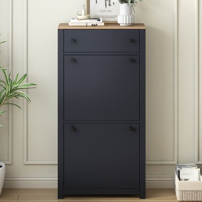 LOVMOR Entryway Organizer with 2 Flip Drawers