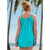 VENUS Womens Plus Gathered Neckline Dress  -  2X, Aqua Reef - 2 of 2