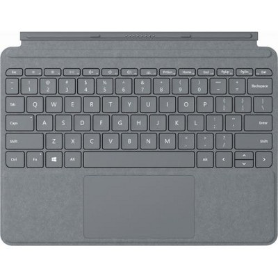 Microsoft Surface Go Signature Type Cover Platinum - Pair w/ Surface Go - A full keyboard experience - Adjusts instantly - Made w/ Alcantara material