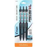 Pilot 3ct Precise V5 Rolling Ball Pens Extra Fine Point 0.5mm Art Deco Collection Black Ink