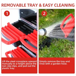 8 Compartments Nesting Box for Chickens Egg Laying, Heavy Duty Metal Poultry Nest Box with Roll Out Egg Collection, Swing Perch, Vented Holes - 1 of 4