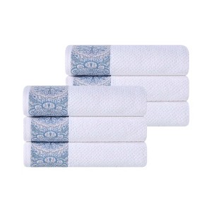 Medallion Cotton Jacquard Towel Set by Blue Nile Mills - 1 of 4