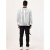 INSPIRE CHIC Men's Party Disco Club Sequins Bomber Jacket - 4 of 4
