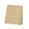 Gulches 4-Tier Kids Bookshelf - Natural Wood Toddler Open Display Shelves, Stable Triangular Structure Organizer - 3 of 4