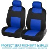 TruAIR Car Seat Covers Full Set (Blue/Black) - 2 of 4