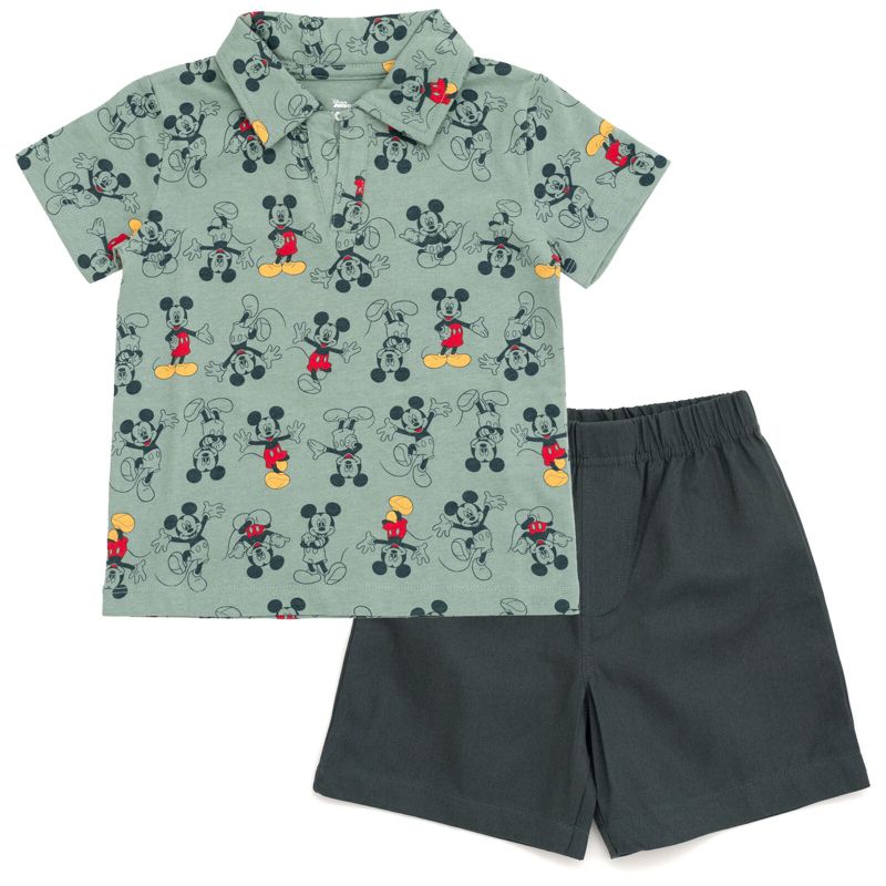 Disney Mickey Mouse Lion King Simba Polo Shirt and Shorts Toddler to Big Kid, 1 of 6