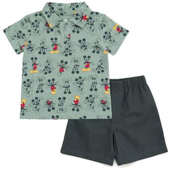 Disney Mickey Mouse Lion King Simba Polo Shirt and Shorts Toddler to Big Kid
