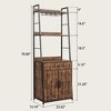 70.8"Bakers Rack with Drawer Cabinet Tall Bar Cabinet Industrial Kitchen Stand - 2 of 4
