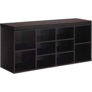 2-in-1 Padded Storage Bench - Comfortable Seat with Hidden Compartment, Ideal for Entryways, Bedrooms, and Living Spaces - 1 of 4