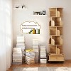 360° Display Round Spinning Bookshelf with Wheels and Drawer, Space-Saving, Small Space Rotating Bookshelf Tower - 4 of 4