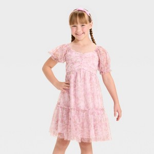 Zenzi Girls' Dress - Blush Pink - 1 of 3